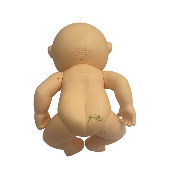 2016 OAA CABBAGE PATCH KIDS DOLL PREEMIE 9" HARD BODY BLUE EYES EYELASHES, BALD - Picture 8 of 15